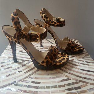 Stuart Weitzman Leopard high heel sandals